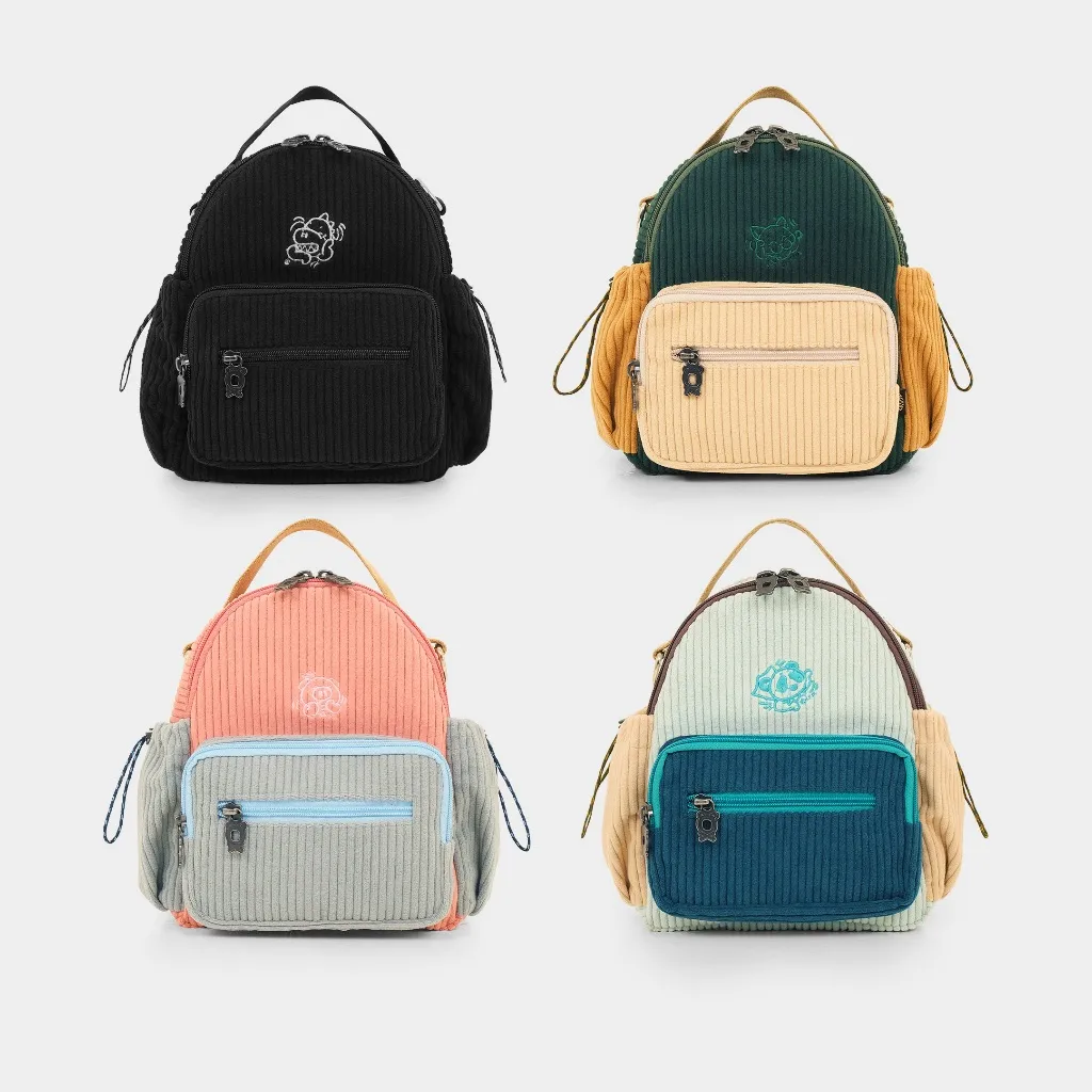 CRSL Froni Mini Backpack | Tas kecil Ransel Wanita | Classic Easy Bagpack 3in1 Bag Corduroy