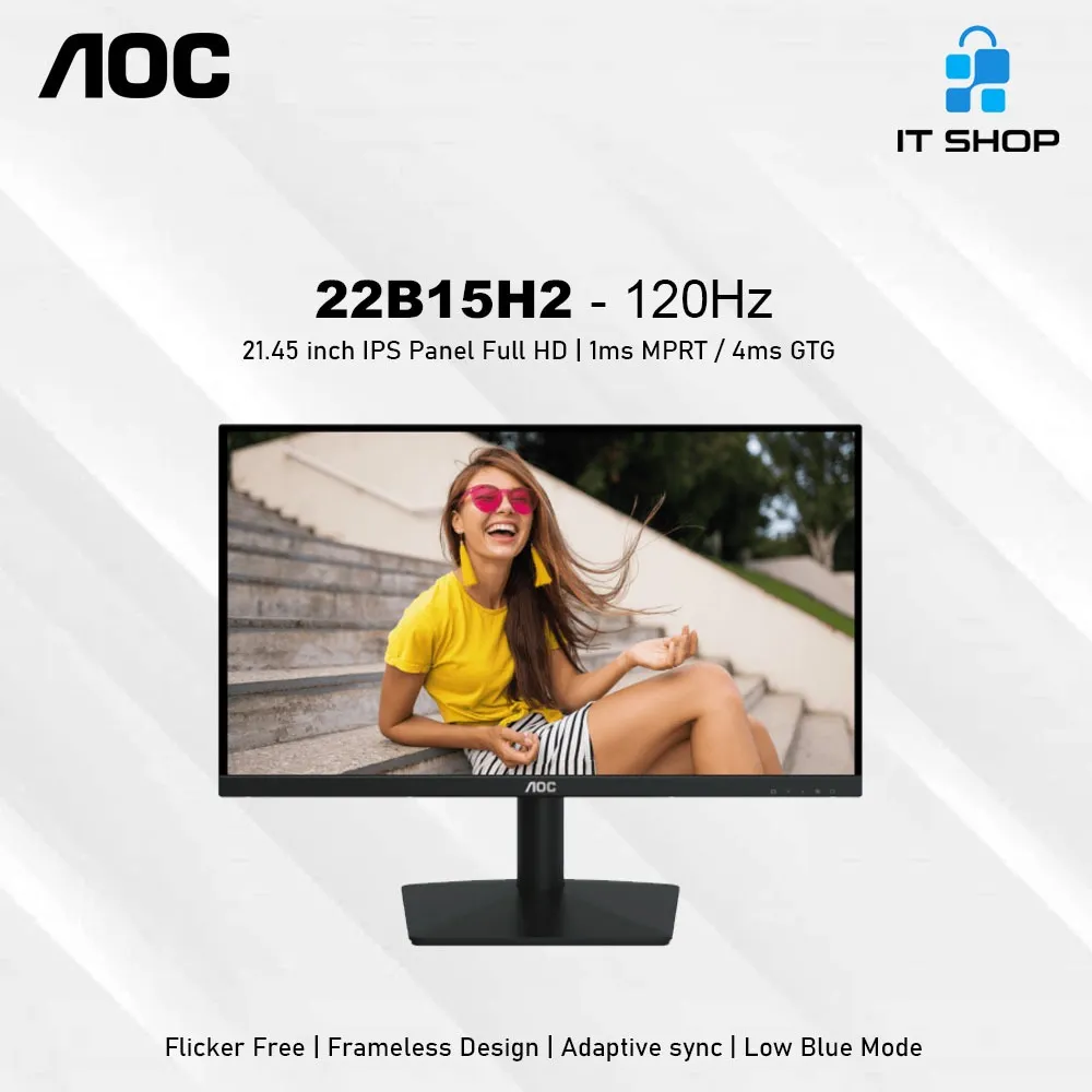 AOC IPS FHD Monitor 21.45 inch 22B15H2 - 120Hz