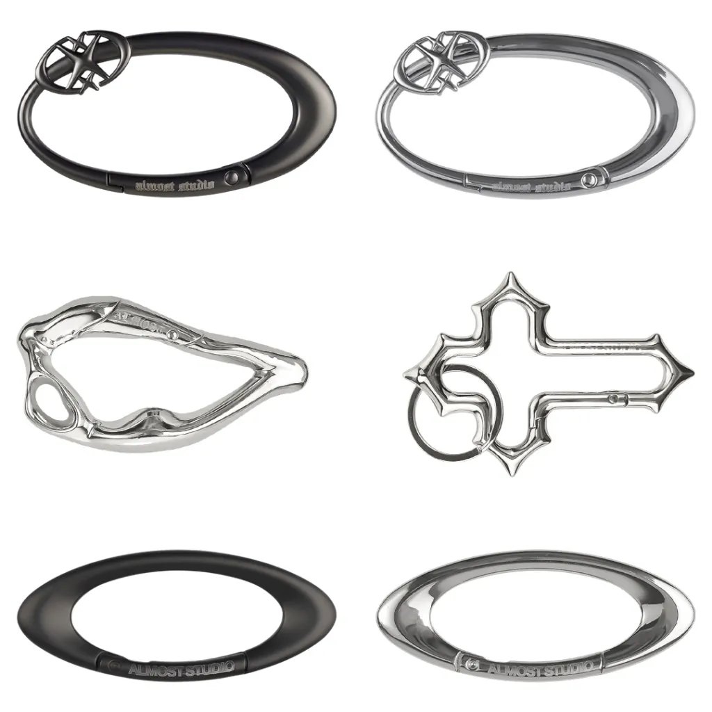 Almost Studio Y2K Carabiner Keychain Collection – Bag Charm Gantungan Kunci Y2K Vintage
