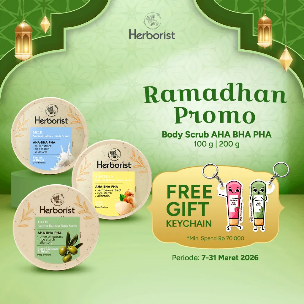 Herborist Natural Balinese Body Scrub AHA-BHA-PHA 100gr/200gr