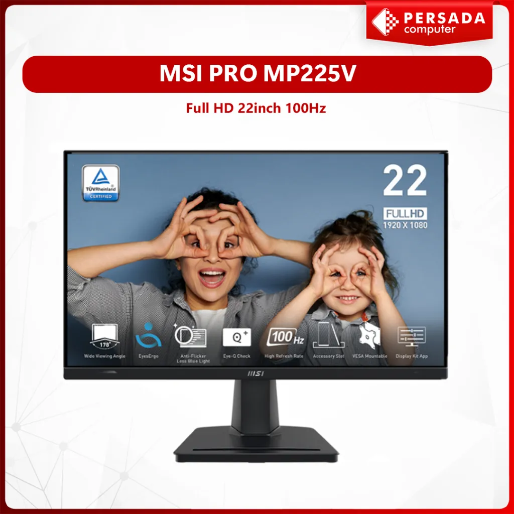 LED Monitor MSI PRO MP225V Full HD 22" 100Hz