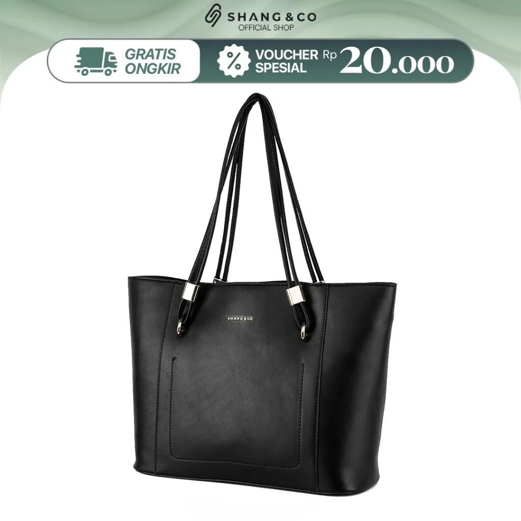 [SPECIAL PRICE] SHANGNCO Tas Wanita Agatha Totebag Tas Kantor Shoulder Bag Wanita Resleting Kekinian Berkualitas