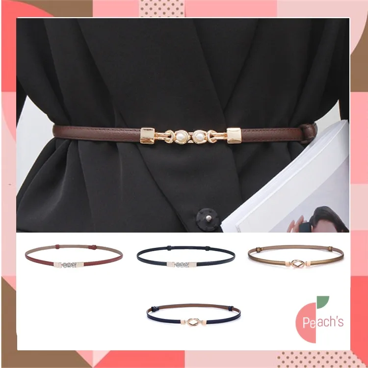 PEACHs - F5880 Ikat Pinggang Wanita / Ikat Pinggang Gesper Kulit Kecil Casual Aksesoris Pakaian Wanita Fashion