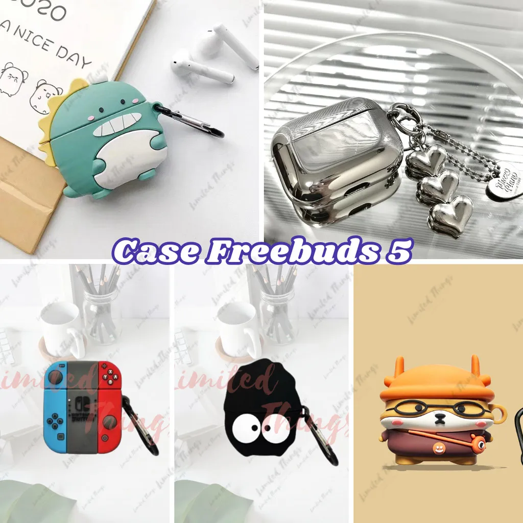 PREMIUM SOFT CASE Huawei Freebuds 5 Character Lucu Silikon Silicone Karakter Kartun