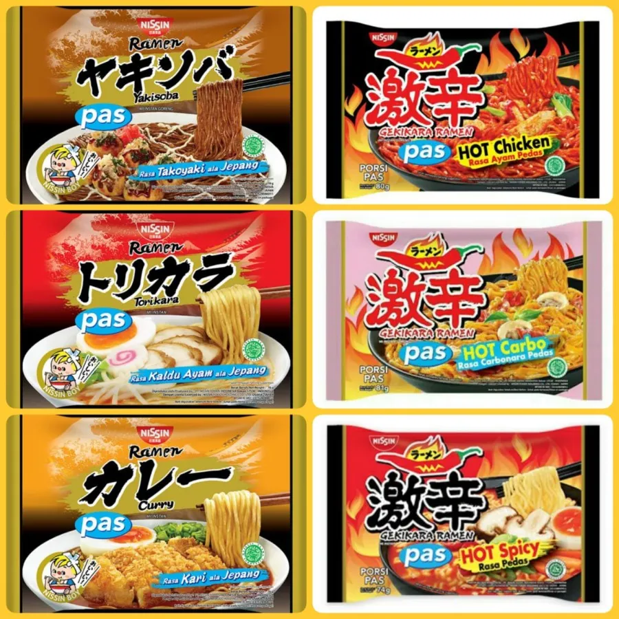 Mie Instant Ramen Nissin Gekikara Pas HALAL Jepang HALAL PROMO MURAH