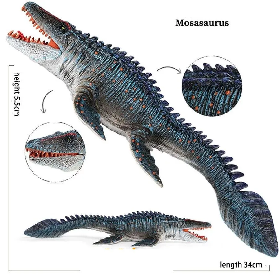 Jurassic Dinosaurus King Sea Mosasaurus Action Figures Dinosaur World BUAYA DINOSAURUS