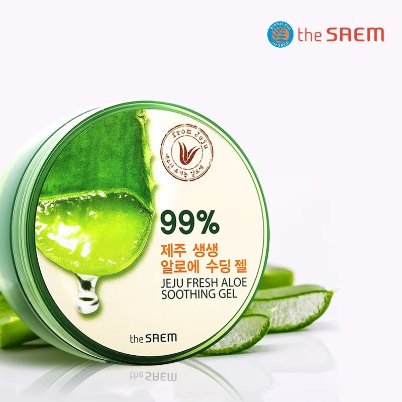 The Saem 99% Fresh Aloe Soothing Gel 300ML/THE SAEM Jeju South Korea Aloe Vera Soothing Gel