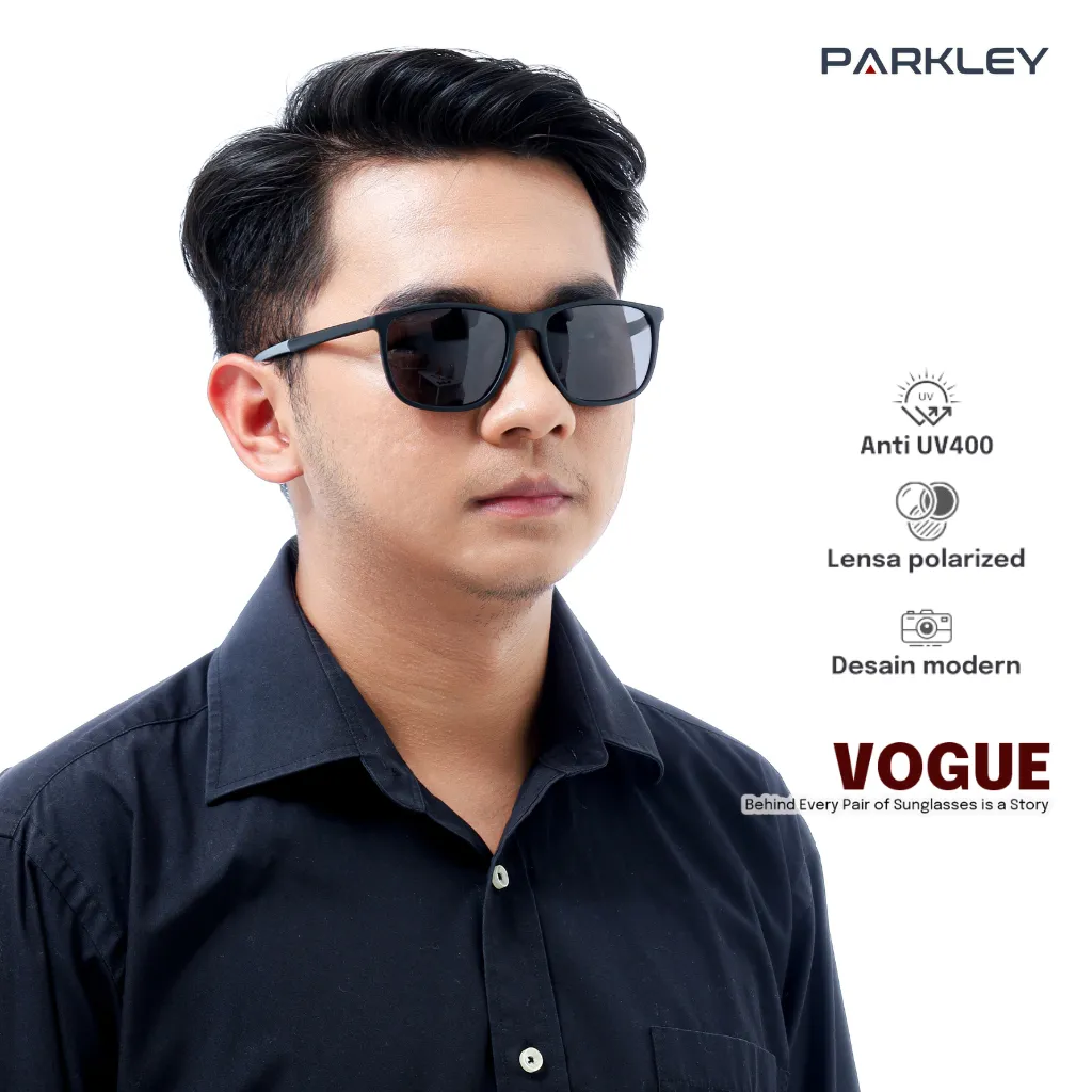 Parkley VOGUE Kacamata Hitam Sunglasses Gaya Keren Pria Wanita