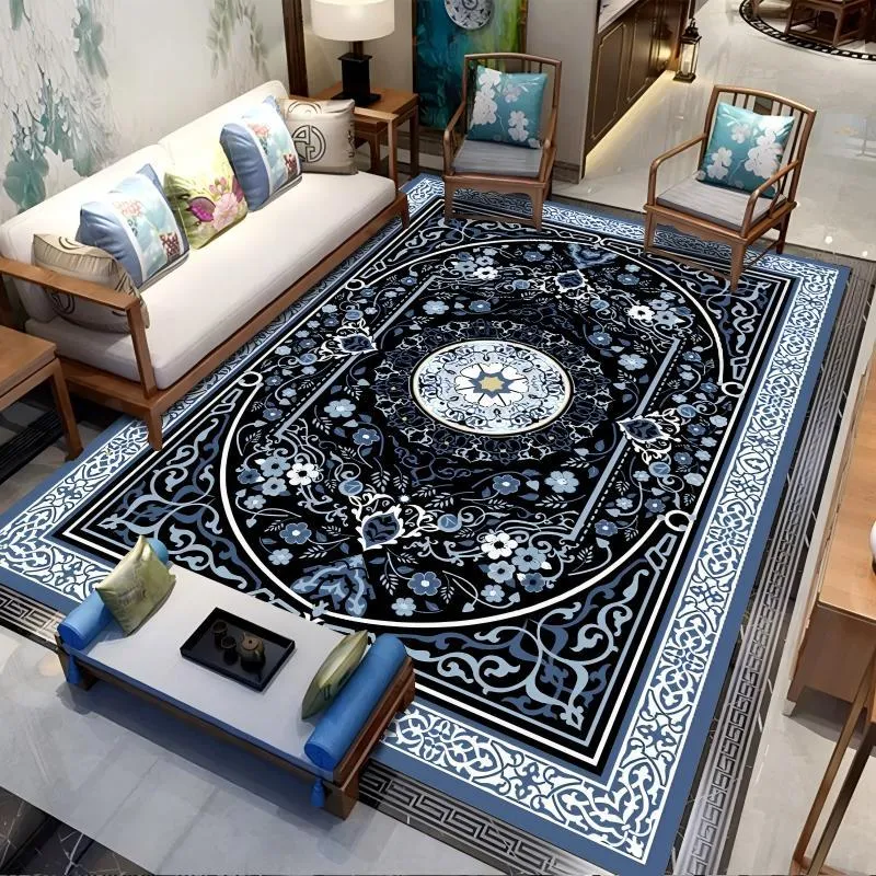 (Diskon) BELI LOKAL Karpet Lantai Eropa Style Uk 100x150cm/150x200cm/200x300cm Bahan Polyester Halus Versi yang dikentalkan