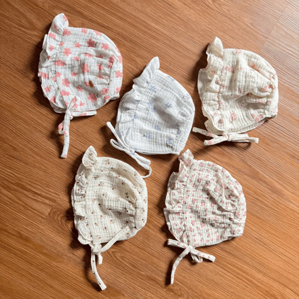 Topi Bonnet - Bayi Anak Perempuan / Baby Girl (Newborn Hat)