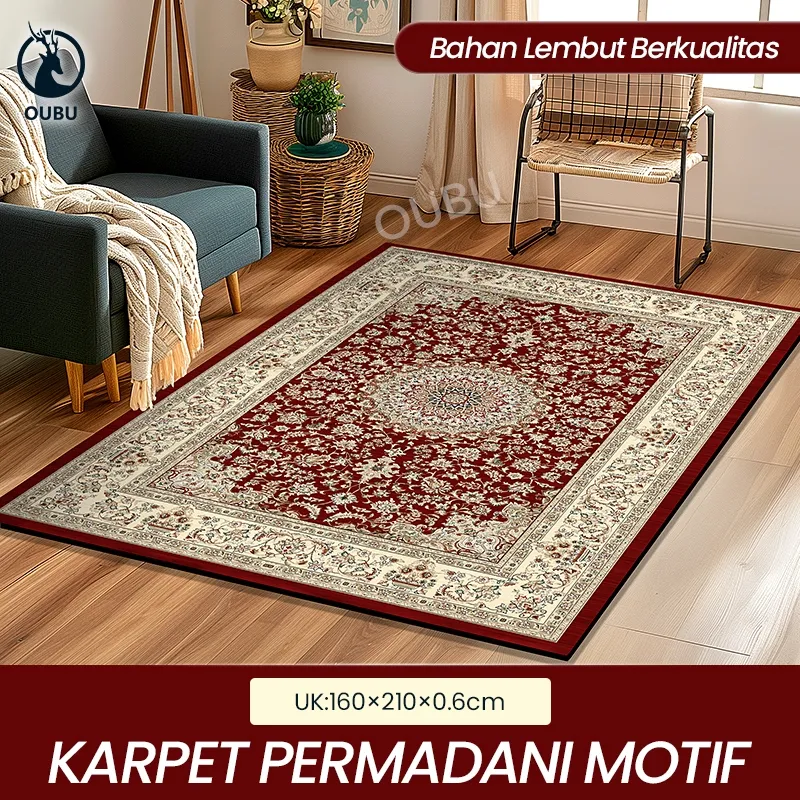 Karpet Lantai Eropa Style Uk 210 x 160cm/Karpet Turkey Bermotif/ Tikar Karpet ruang Tamu