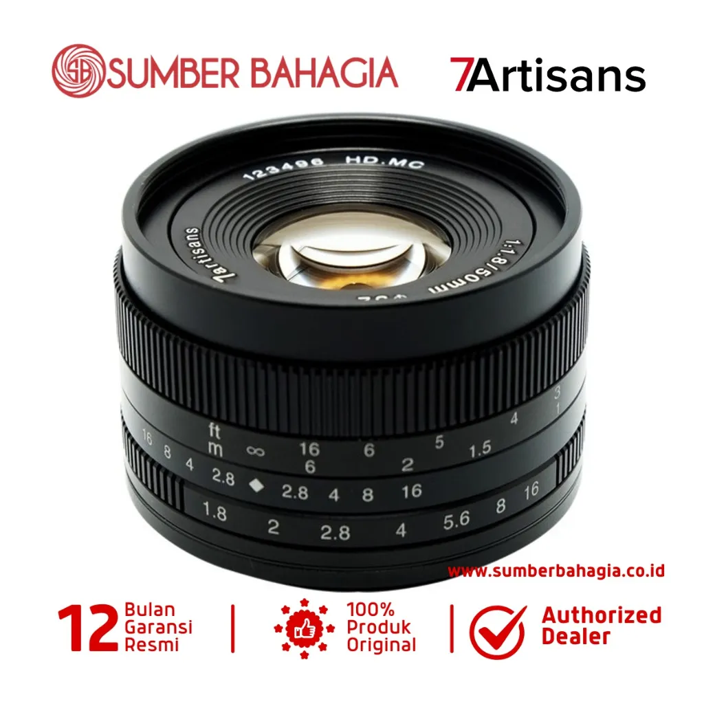 7artisans 50mm F1.8 Fixed Prime Lens