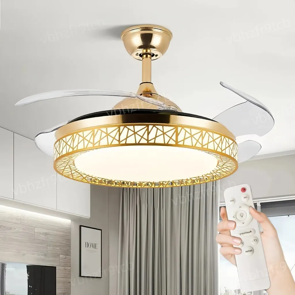 Lampu Kipas Gantung Ruang Tamu Lampu Gantung Nordic Nest Minimalis LED Lampu Hias Gantung Lampu Kipas Angin Gantung