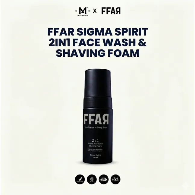 [Collab] FFAR Sigma Spirit 2in1 Facial Wash & Shaving Foam 100ml
