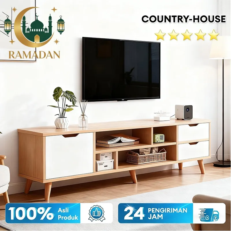 COUNTRY-HOUSE Meja TV Rak Tv Lemari Tv Kabinet Tv Minimalis Bufet Tv Modern Murah Meja TV Minimalis