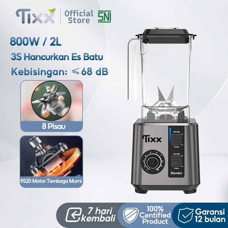 TIXX Blender Mesin Serut Es High Speed 68dB Juicer 800W Daya Untuk Rumah Tangga​