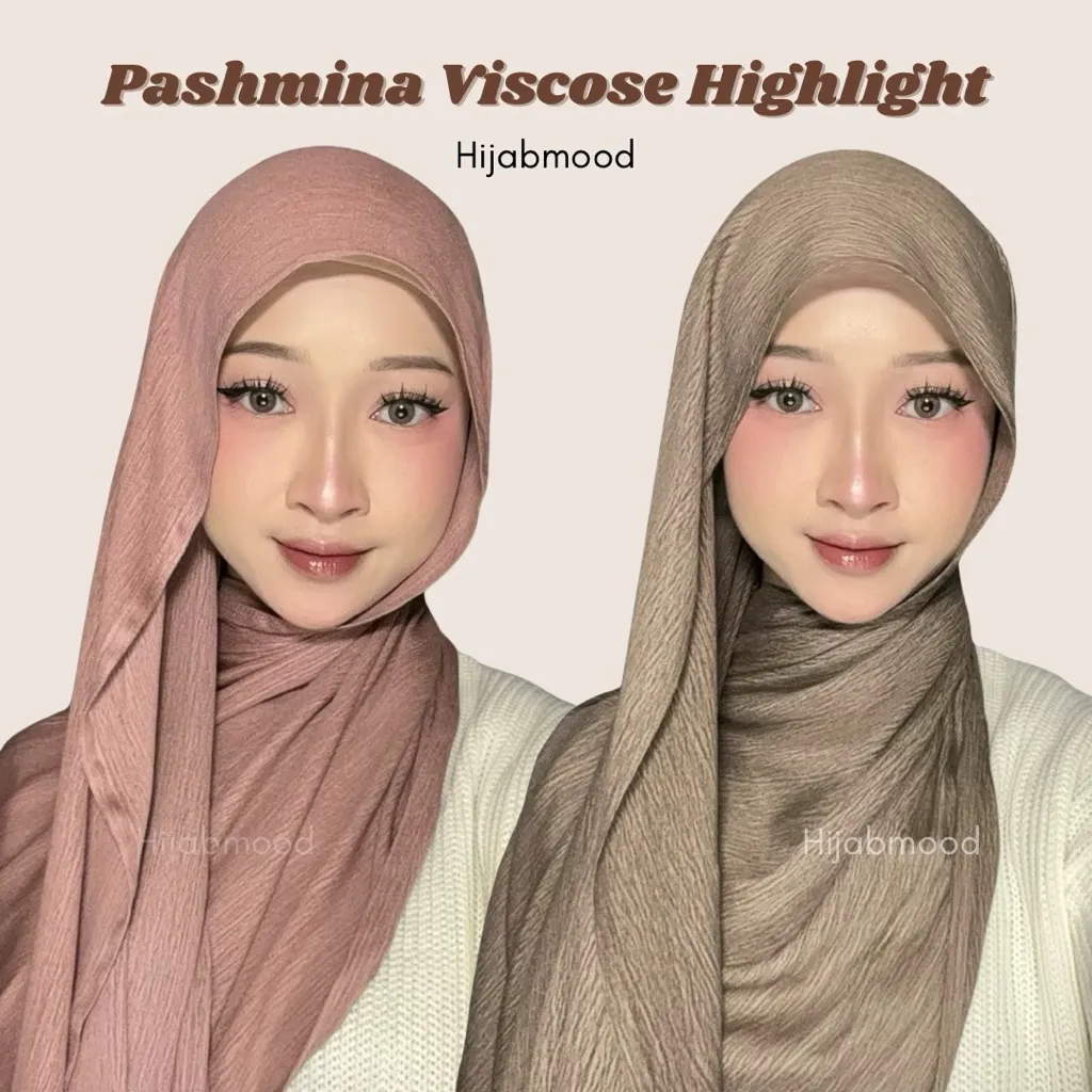 Pahsmina Viscose Textured Highlight by Hijabmood / Hijab Syal