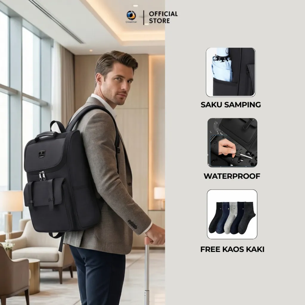 Tas Ransel Laptop Polo Backpack Punggung Pria Ransel Anti Air  Tas Sekolah Laki Laki