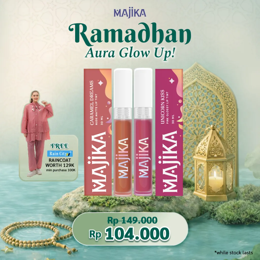 B1G1 Majika Lip Tint Caramel Dreams + Lip Tint Unicorn Kiss