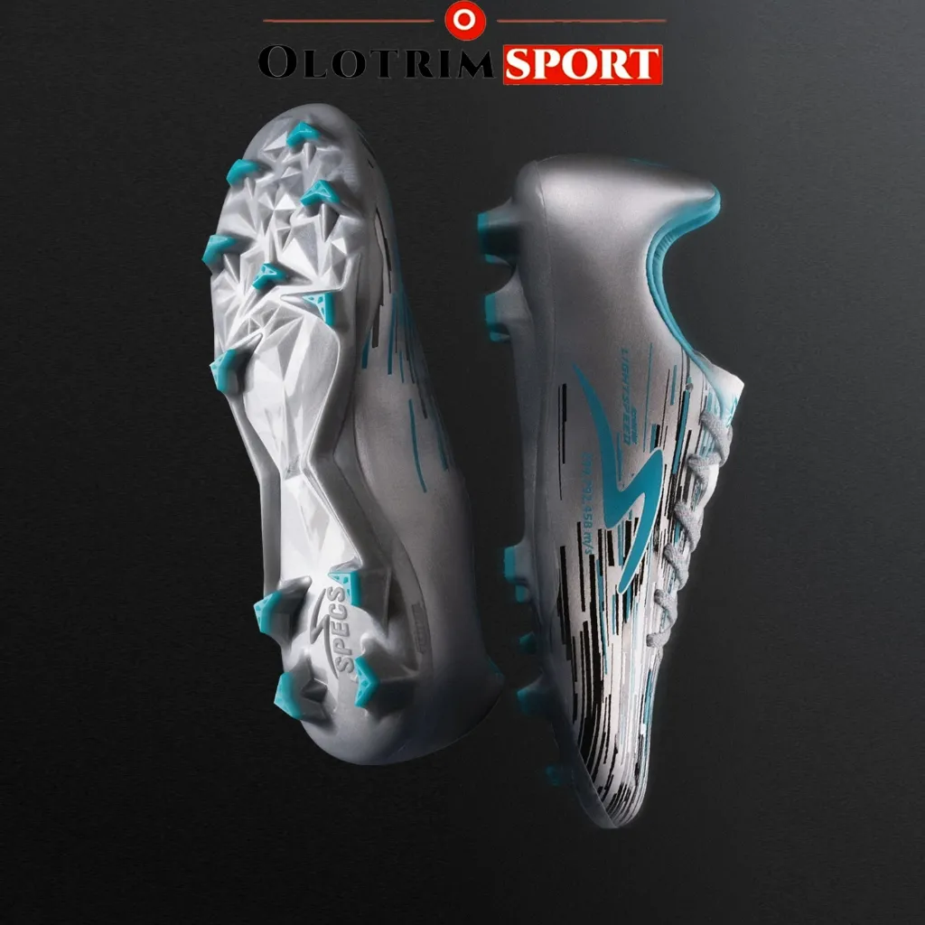 Sepatu Bola Sepak Bola Specs Reborn FG SILVER BLACK Original