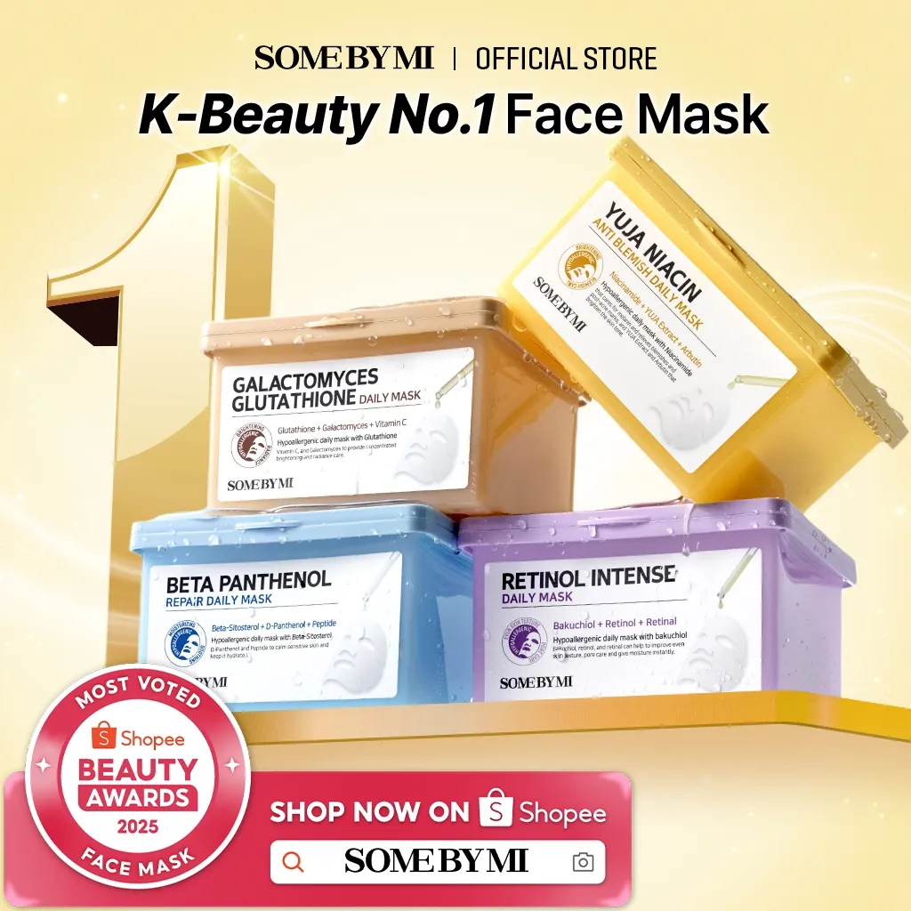 [BEST SELLING] SOME BY MI DAILY MASK  (Yuja/Retinol/Glutathione/BetaPanthenol)