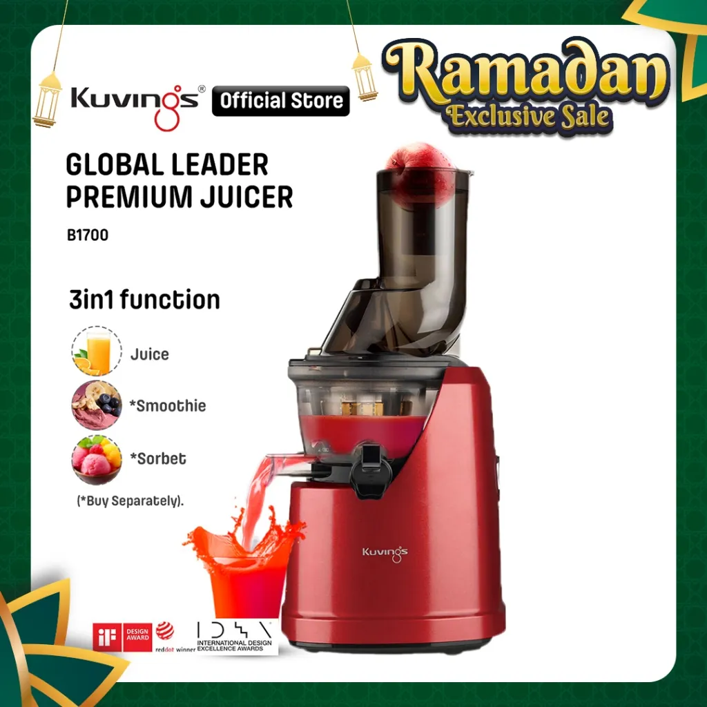Kuvings Whole Slow Juicer B1700 Dark Red