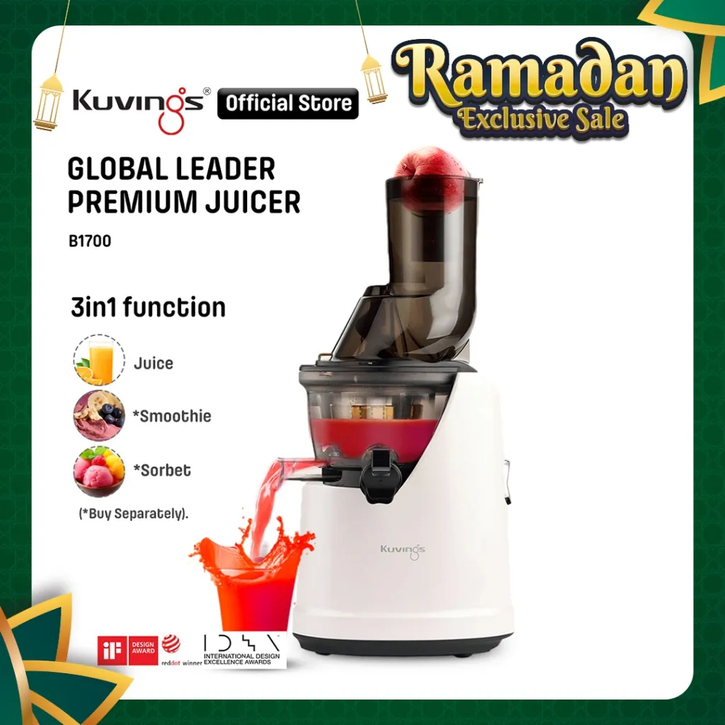 Kuvings Whole Slow Juicer B1700 White Pearl