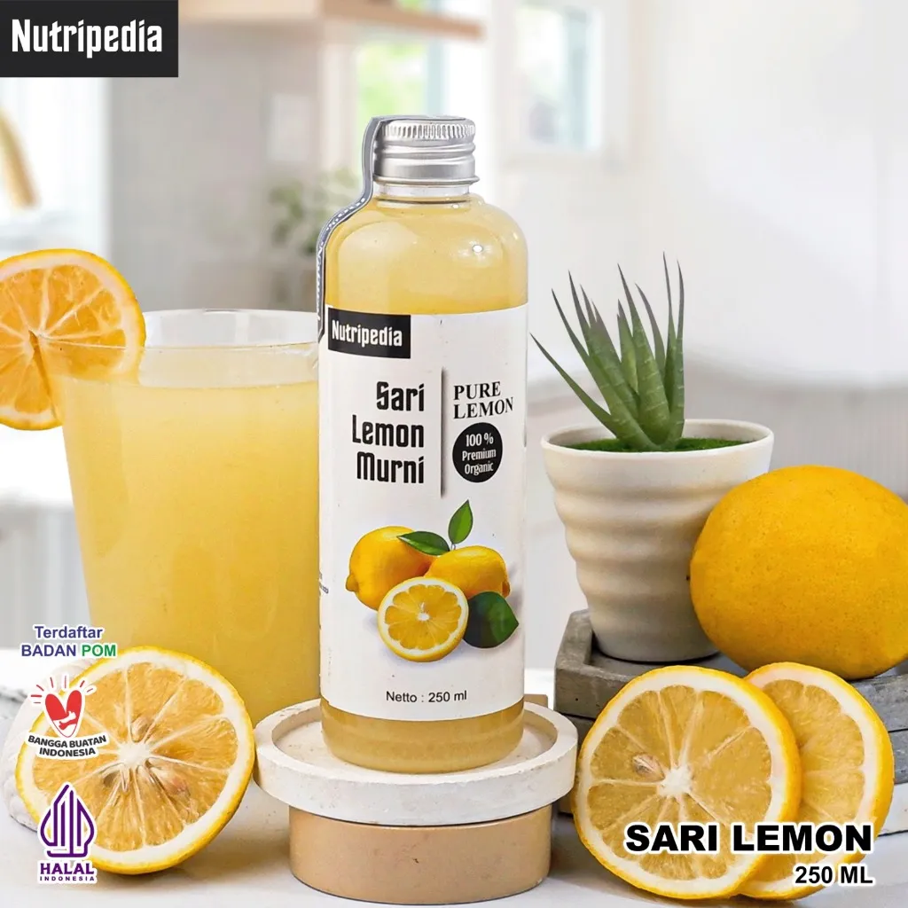 Nutripedia - Sari Lemon Asli 250ml - Minuman Diet Sehat Alami