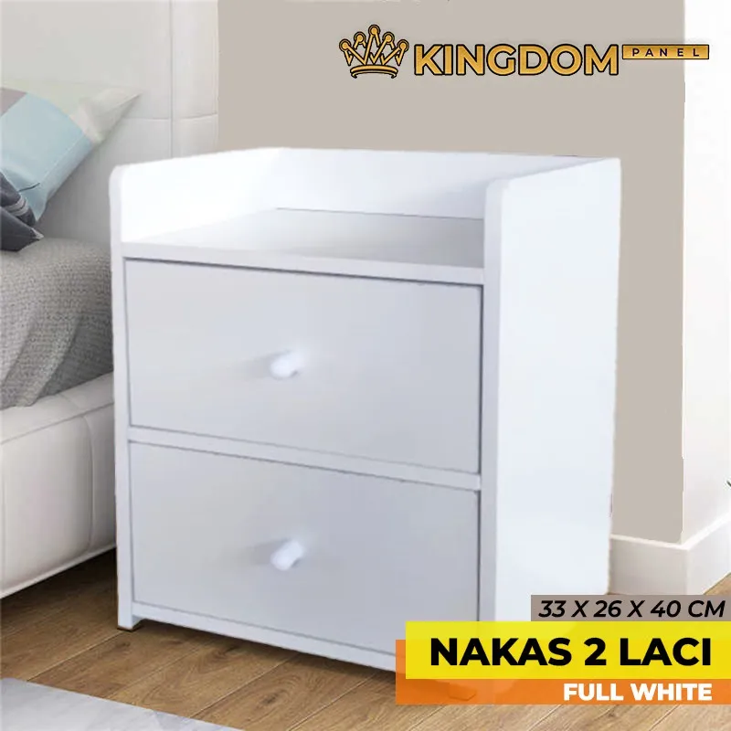 Meja Nakas Putih Kamar Tidur MODY Minimalis / BEDSIDE TABLE