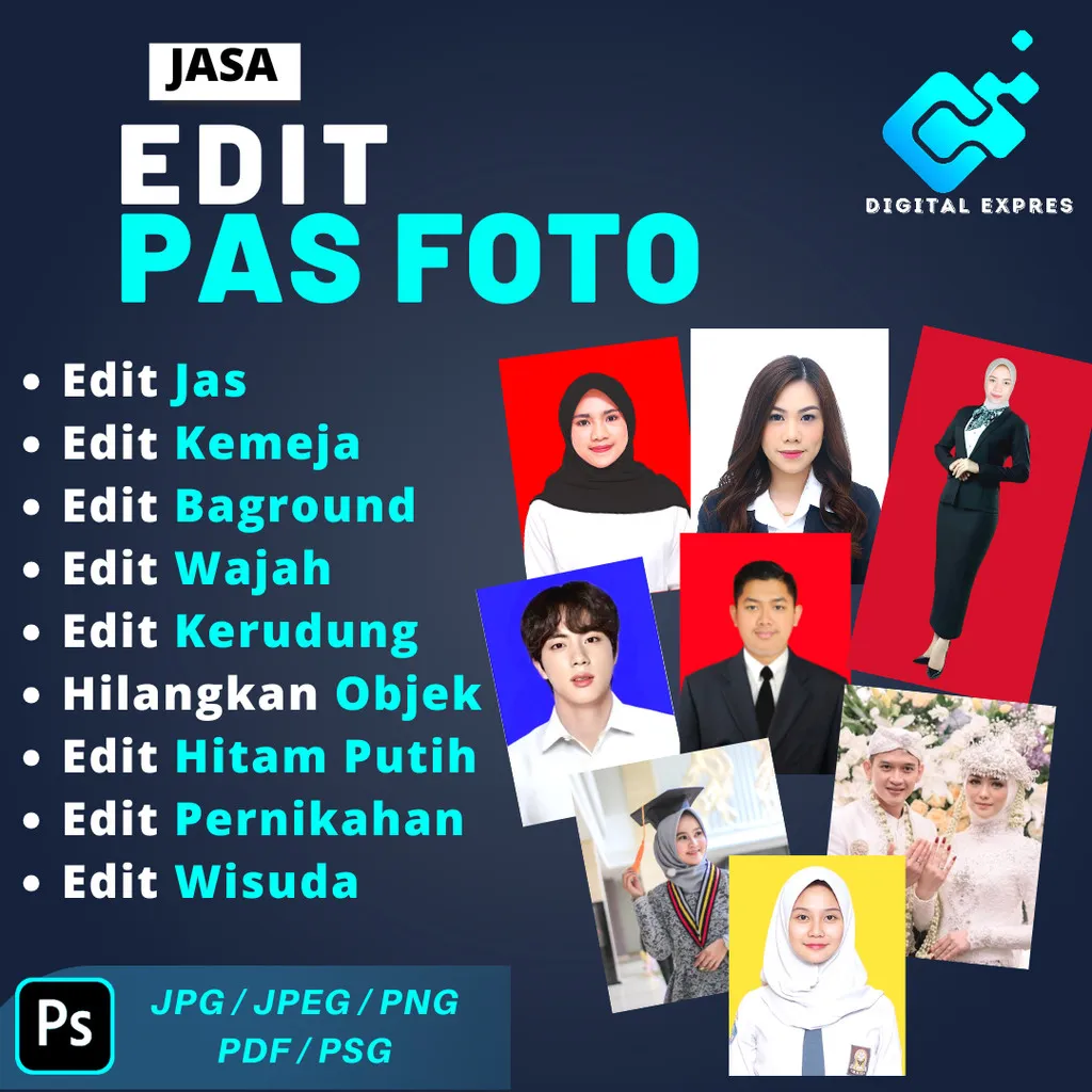 JASA EDIT FOTO FORMAL/EDIT GANTI PAKAIAN FORMAL