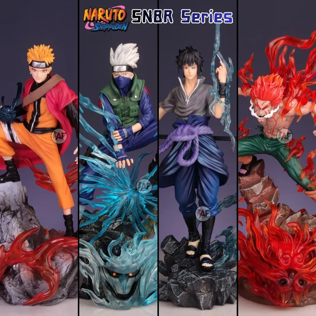 Statue Action Figure Naruto Uzumaki Kurama, Might Guy, Kakashi SNBR Bijuu Form design Recast