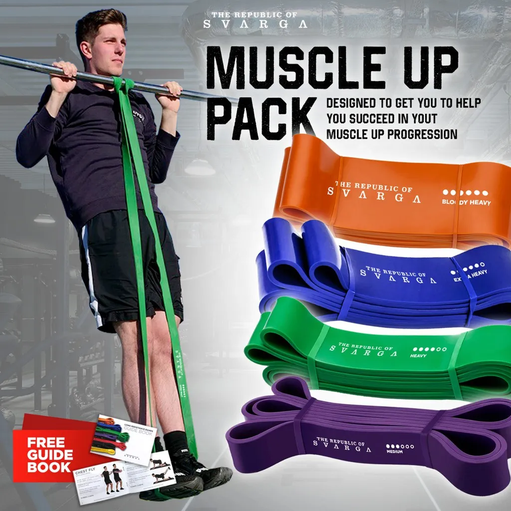 SVRG Resistance Band Value Pack for Muscle Up by SVRG