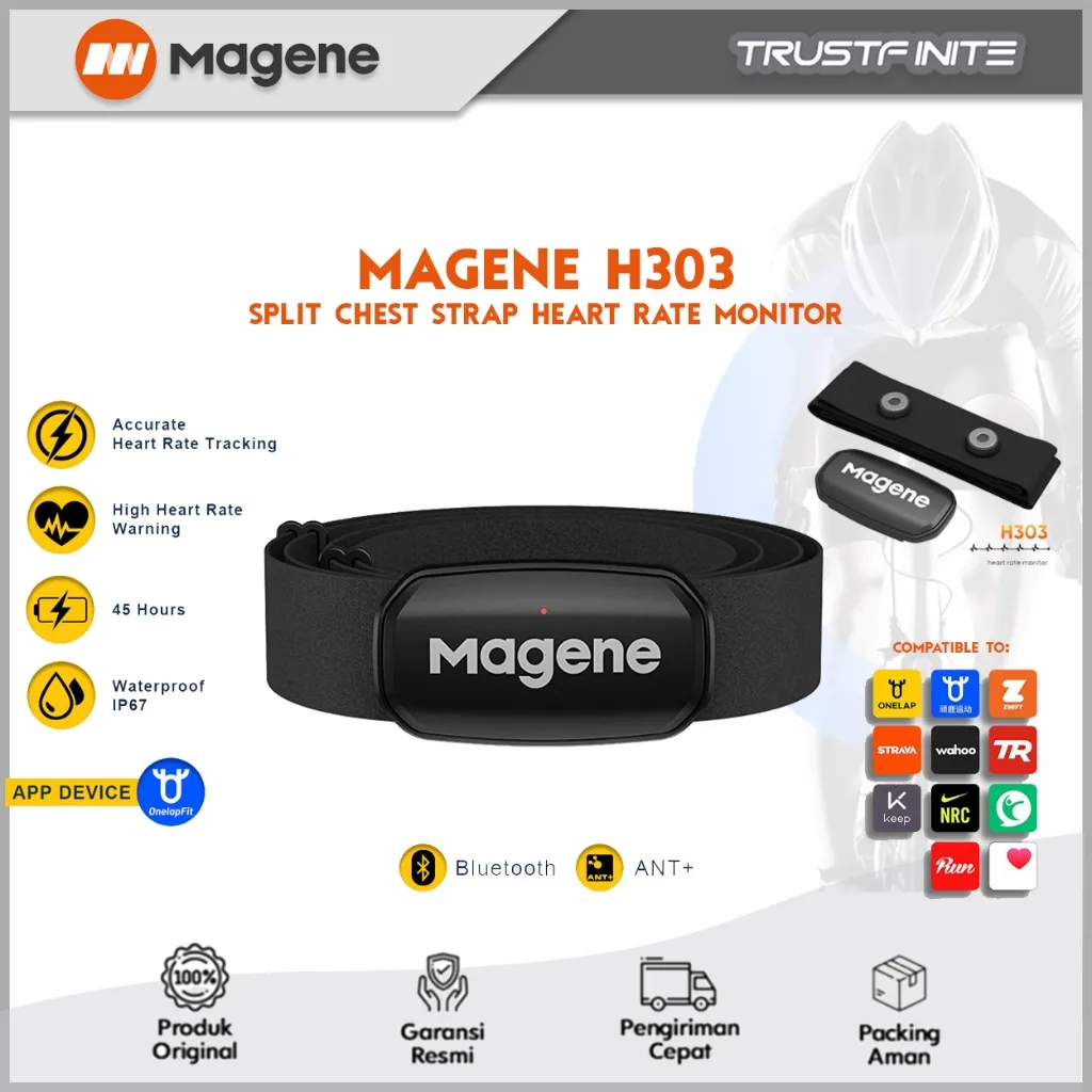 Magene H303 Heart Rate Monitor Sensor New Original