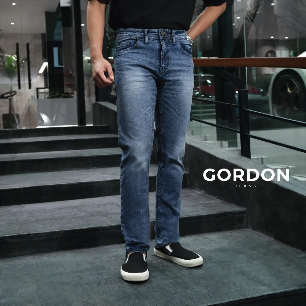CUTOFF Gordon Celana Jeans Denim Pria Stretch Regular Fit