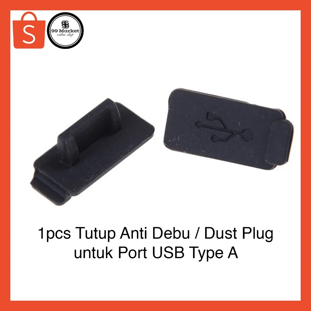 Tutup Port USB-A Anti Debu Dust Plug Stopper Silicon Cap Cover USB A