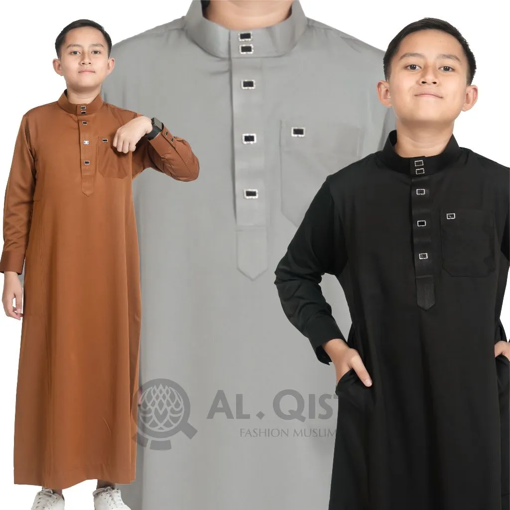 Jubah Remaja Anak Laki Laki Albanin Manset