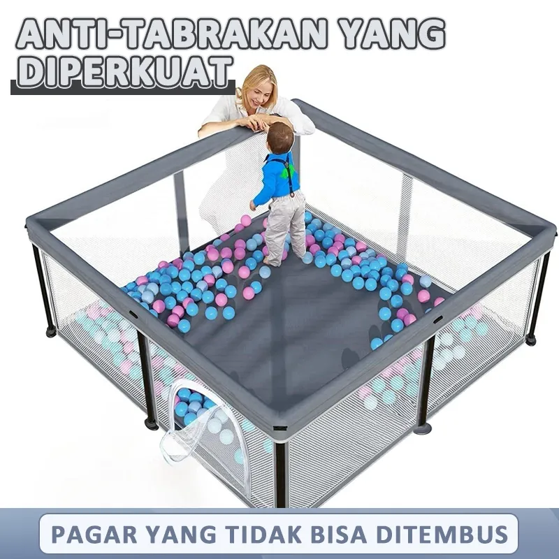 Pagar Bayi Bermain Bayi Diperkuat Pagar Mainan Anak Playground Anak Baby Safe Fence Playpen Playmat Playing Fence Play Pen Anak