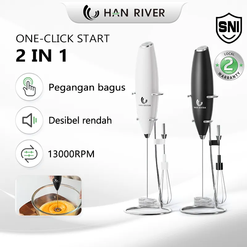 HAN RIVER Mixer Portable HRDDQ02 Telur Handheld Blender Milk Pengocok Susu Electric