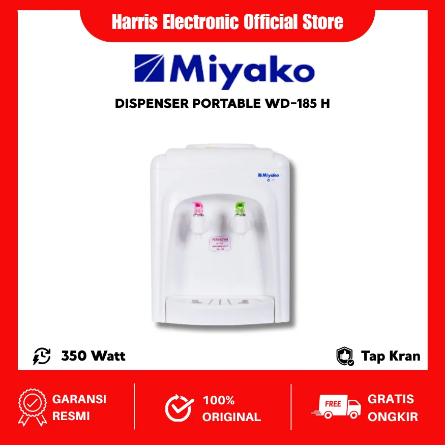 Miyako WD185H Dispenser Air Hot And Normal 350 Watt WD-185H
