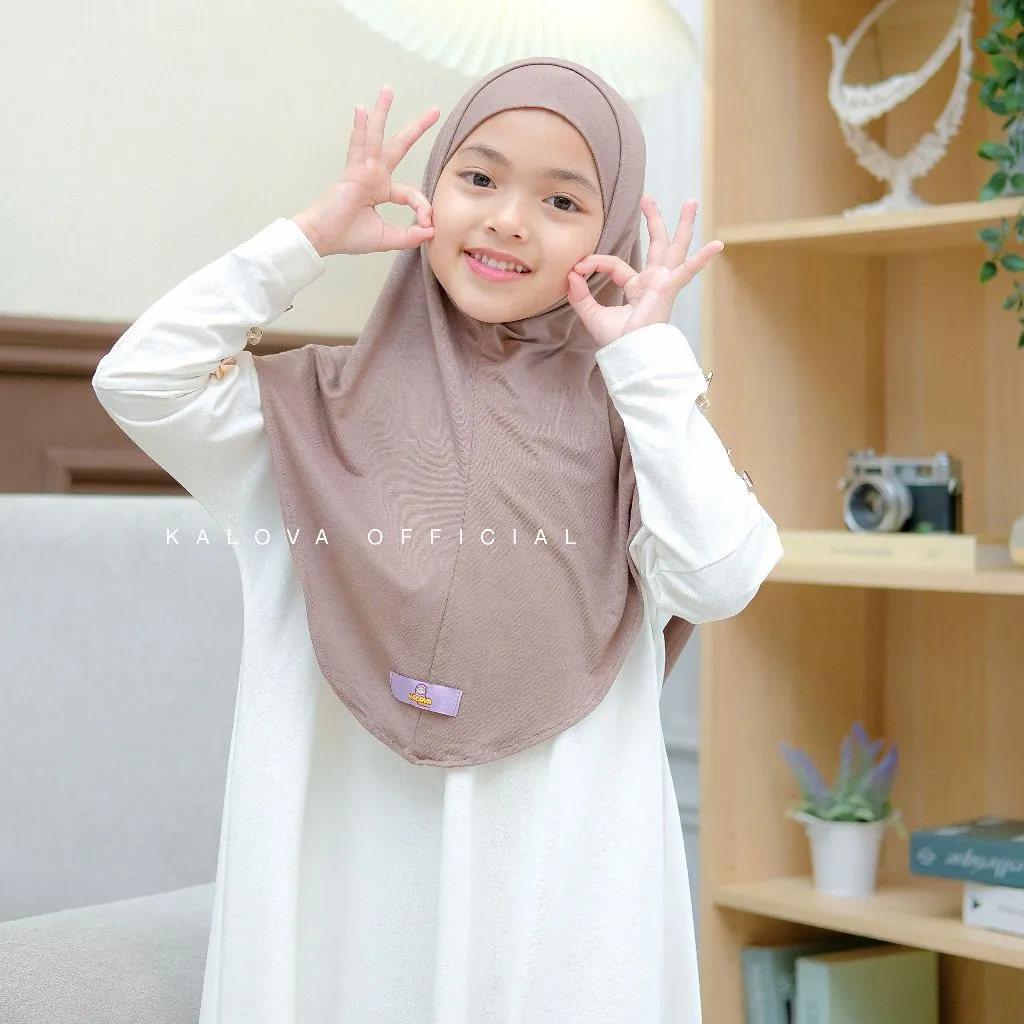 Jilbab Instan Anak Non Pet Kerudung Bergo Rayon Hijab Bergo Kaluna By Kalova