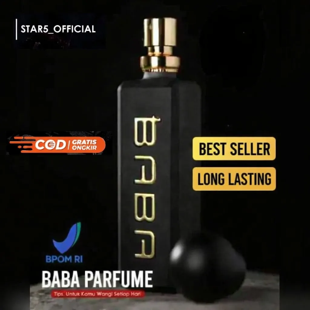 BABA Parfume Original 100% BPOM – Long Lasting 24 Jam, Aroma parfum pria wanita Elegan Premium tahan lama original premium