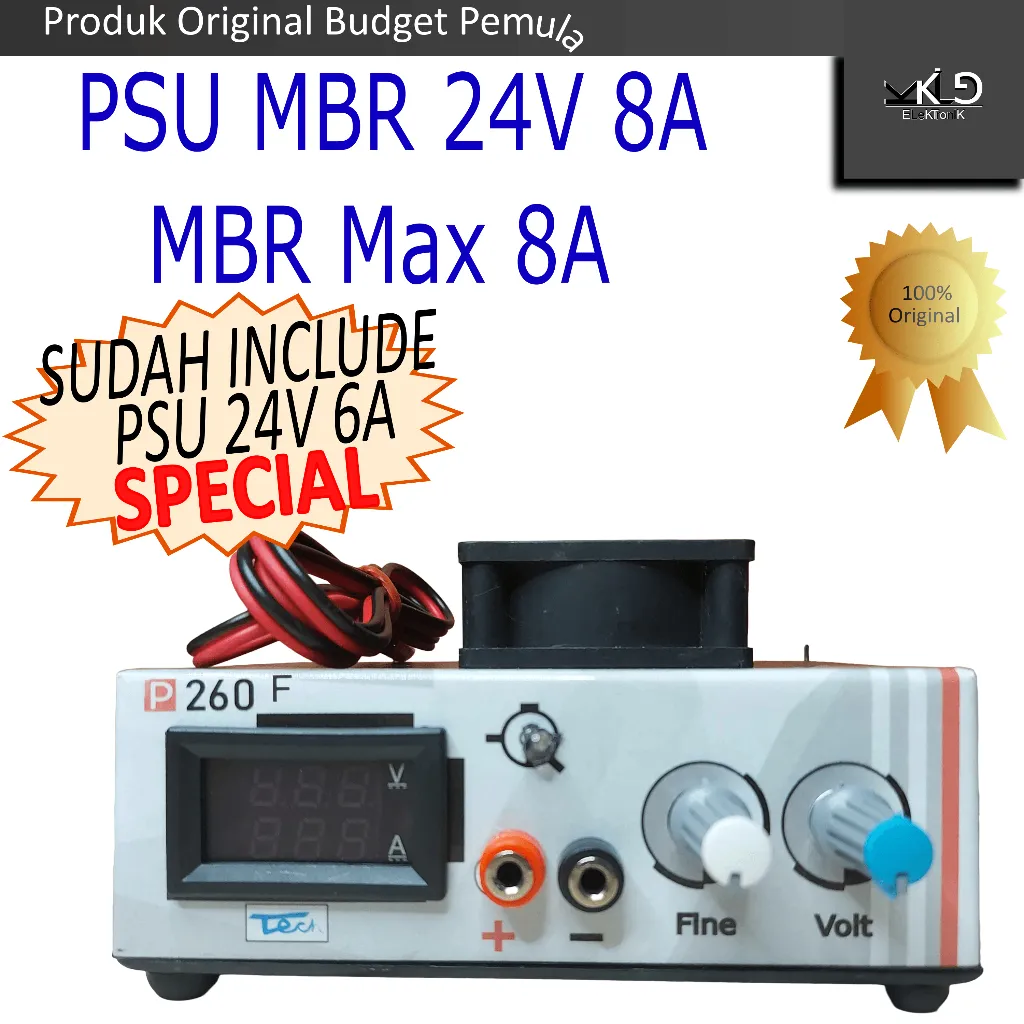 Power Supply Adaptor PSU MBR 24V 8A Max  Charger Batterai AA AAA 18650 Charger Accu Aki LED Kipas Dinamo Gerinda Mini adaptor camera CCTV Paket komplit tinggal pakai 24 volt