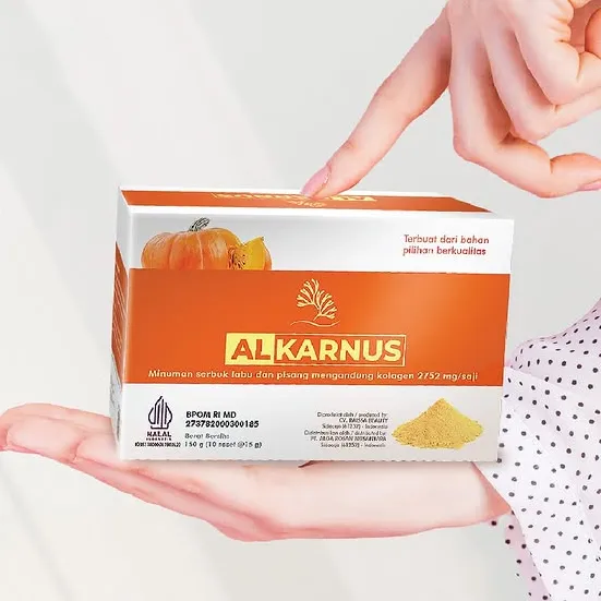 AL KARNUS Nutrisi Kesehatan Lambung | ALKARNUS Minuman Serbuk Labu Dan Pisang Plus Kolagen