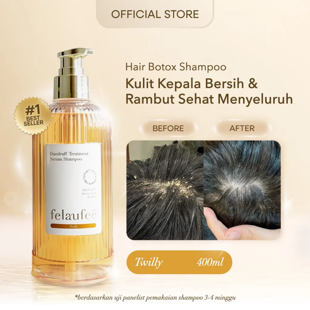 FELAUFEE - Dandruff Treatment Serum Shampoo - Twilly | Peeling Ketombe Anti Kerak | EquiScalp™