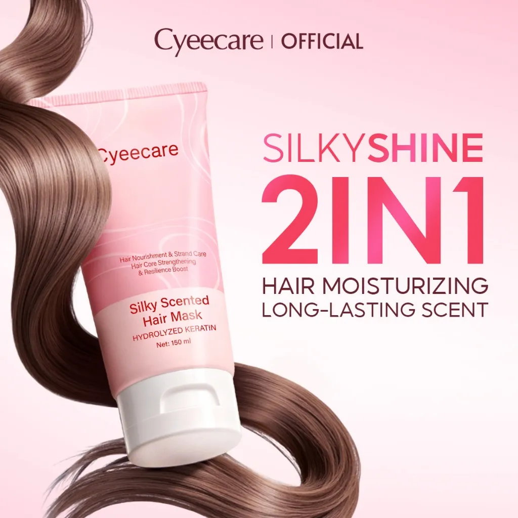 Cyeecare Hair Mask Treatment Keratin Creambath Rambut Ala Salon Masker Rambut Kering Mengembang Kusut Lembut Berkilau 150ml