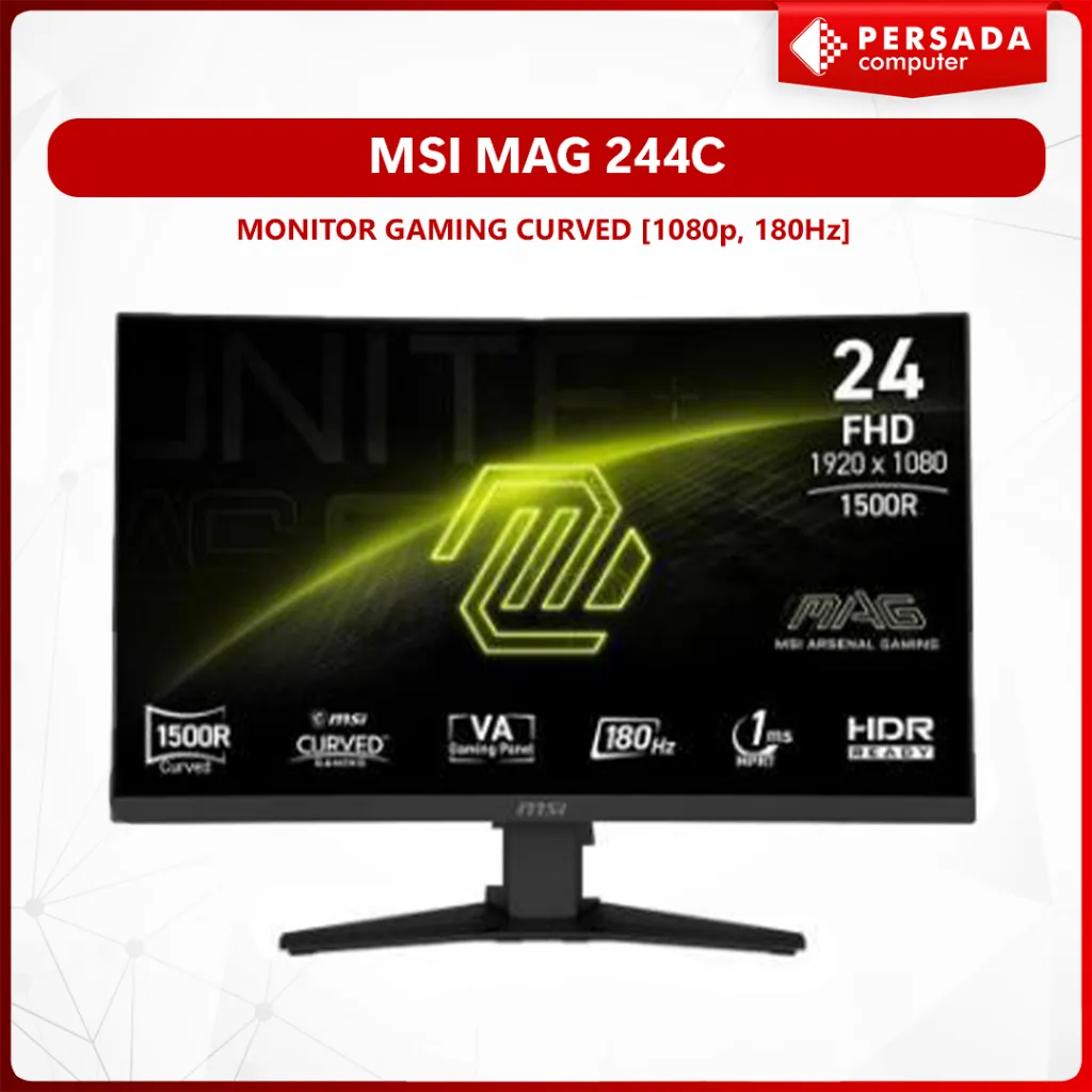 MSI MAG 244C MONITOR GAMING CURVED [1080p, 180Hz]