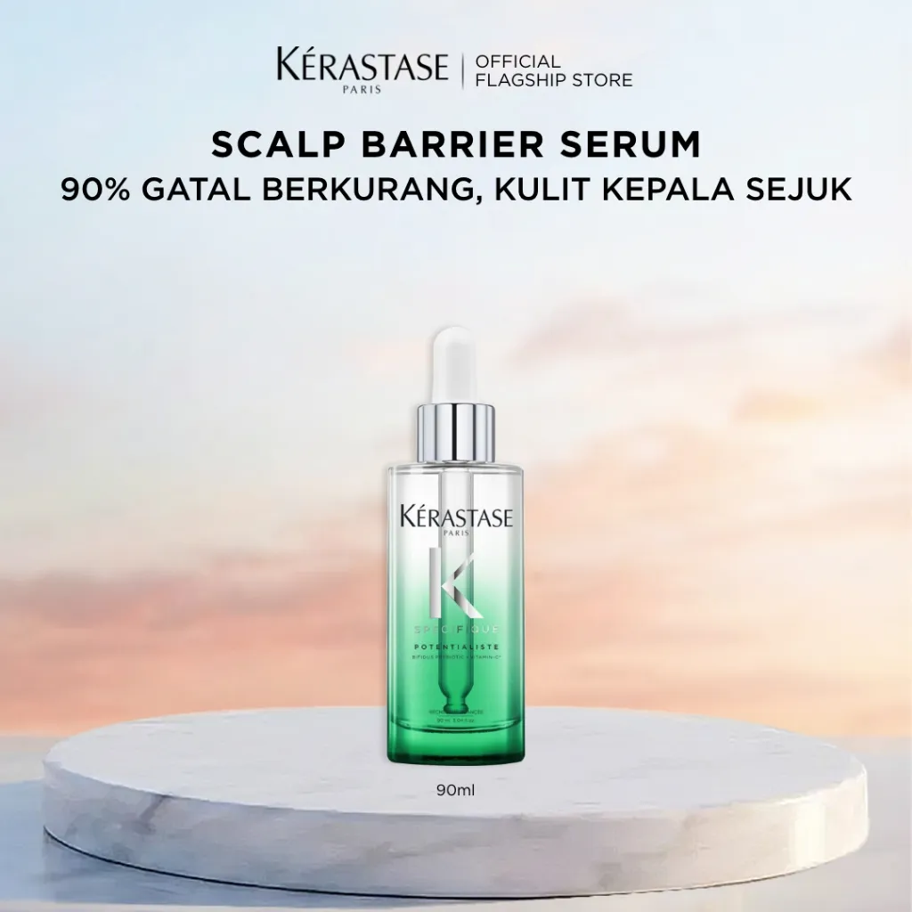 Kerastase Serum Potentialiste 90ml Scalp Barrier Serum - Serum untuk Keseimbangan Microbiome di Kulit Kepala. 100% Terasa Dingin, 98% terasa nyaman, 90% rasa gatal berkurang