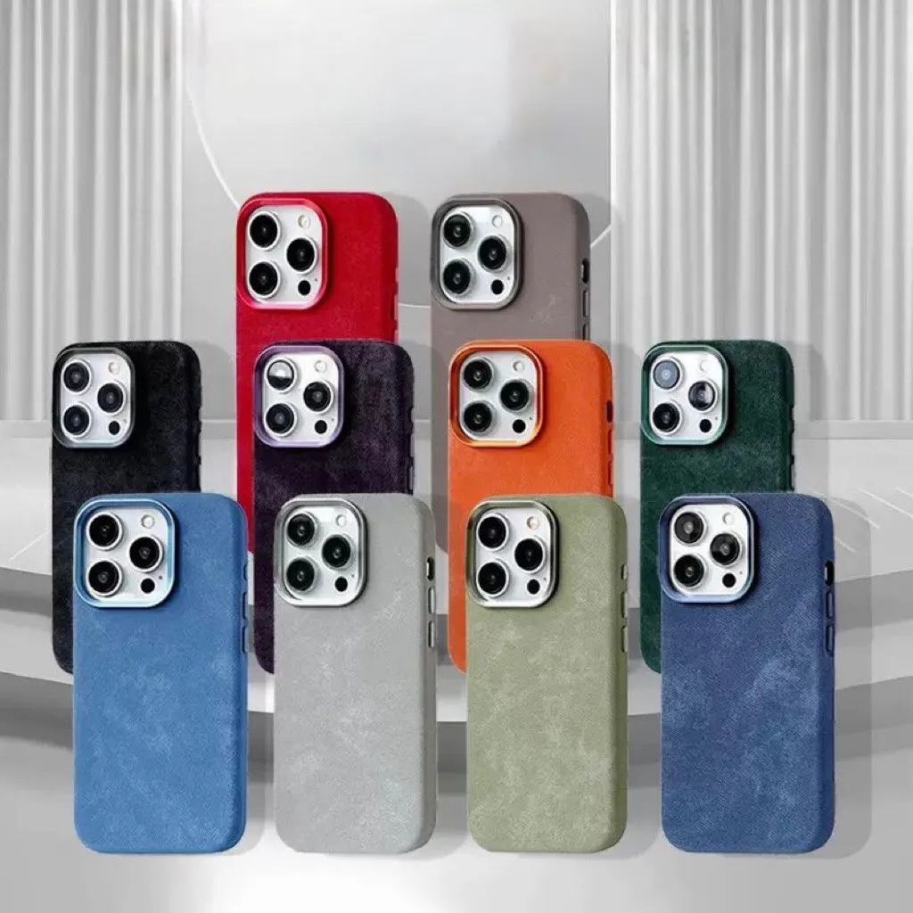 Denim Magnetic Case IPhone 11 12 13 14 15 16 17 PRO MAX PLUS AIR Magsafe Casing