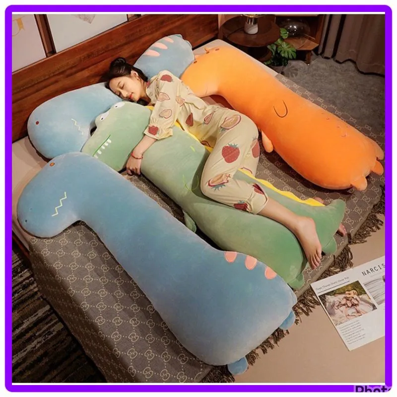 EV B14 Boneka Bantal Guling Jerapah , Crocodilee , Dino Bisa Lepas Bahan Lembut Impor