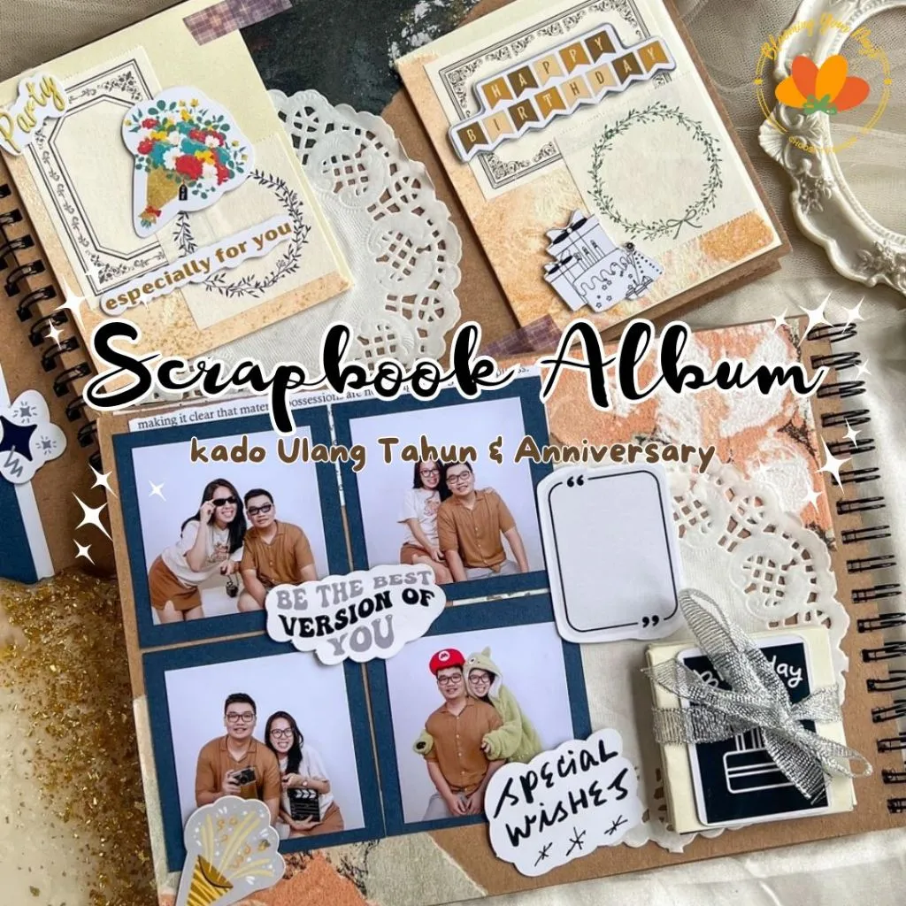 bloomingyourdays scrapbook album custom kado valentine ulangtahun kado anniversary sudah termasuk foto dan dekorasi album foto kado unik hadiah ultah hadiah pacar